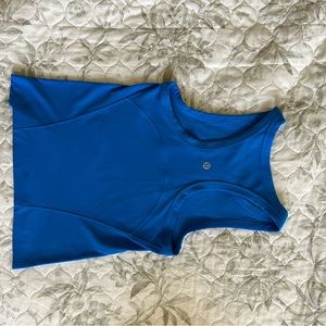 Lululemon poolside blue high neck align racerback top size 2